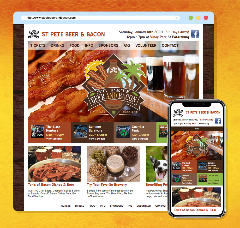 St Pete Beer & Bacon website